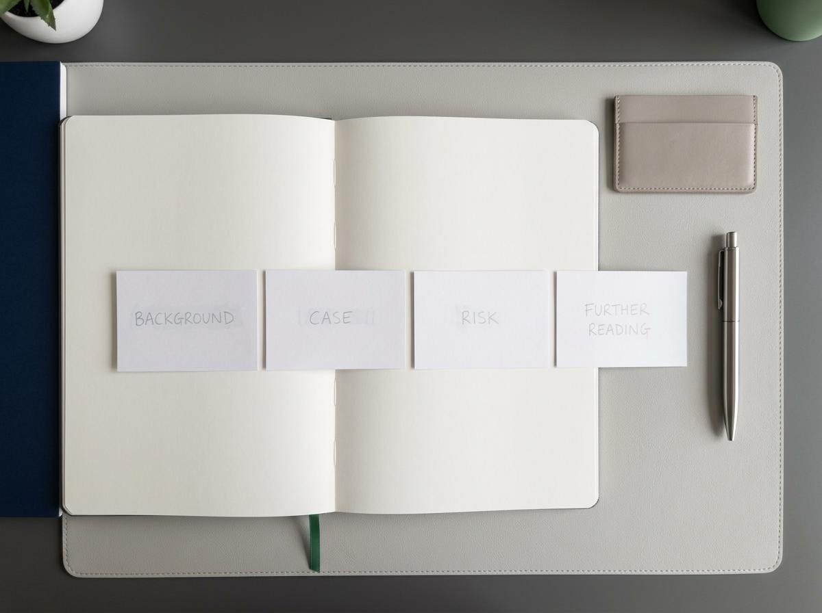 編集部のリサーチワークフローを示すノートと資料のイメージ